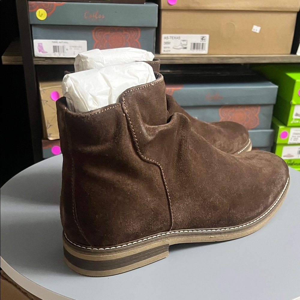 Alfani Men's Dark Brown Suede Boots - Picture 4 of 9